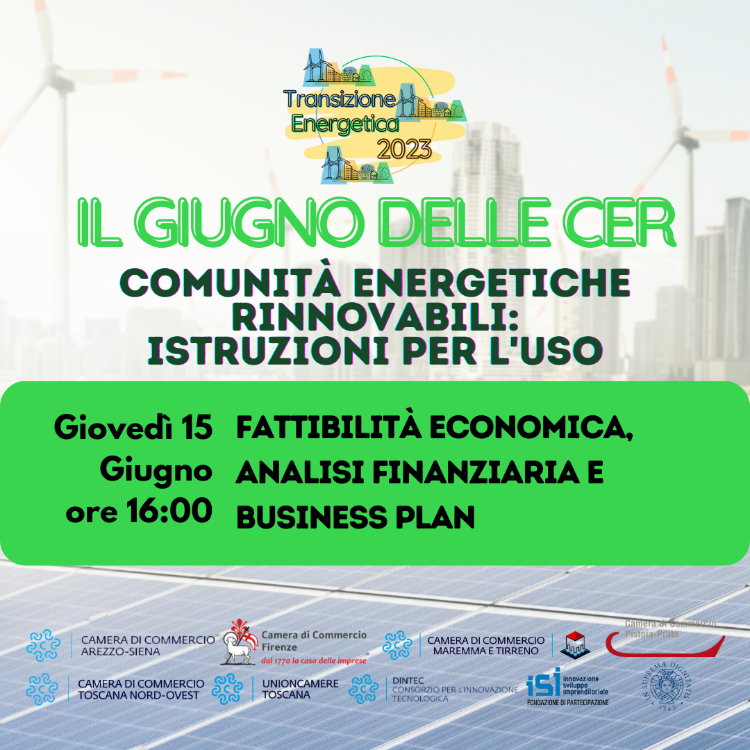 "IL GIUGNO DELLE CER - Fattibilità economica, analisi finanziaria e business plan"