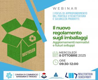 Il nuovo regolamento europeo sugli imballaggi: un webinar