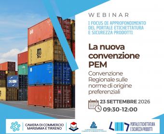 Webinar gratuito: la nuova Convenzione PEM e le regole d'origine nel commercio internazionale