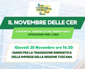 Il Novembre delle CER - Comunità Energetiche Rinnovabili: istruzioni per l’uso | Webinar del 28 novembre Il Novembre delle CER - Comunità Energetiche Rinnovabili: istruzioni per l’uso | Webinar del 28 novembre