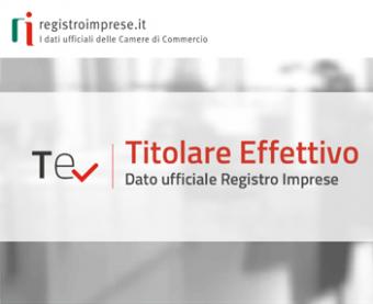 Registro Imprese: obbligo di comunicazione del Titolare Effettivo Registro Imprese: obbligo di comunicazione del Titolare Effettivo