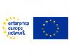 Logo dell'Enterprise Europe Network, composto da un semicerchio di stelle gialle che racchiude il testo blu, affiancato a destra dalla bandiera ufficiale dell'Unione Europea.